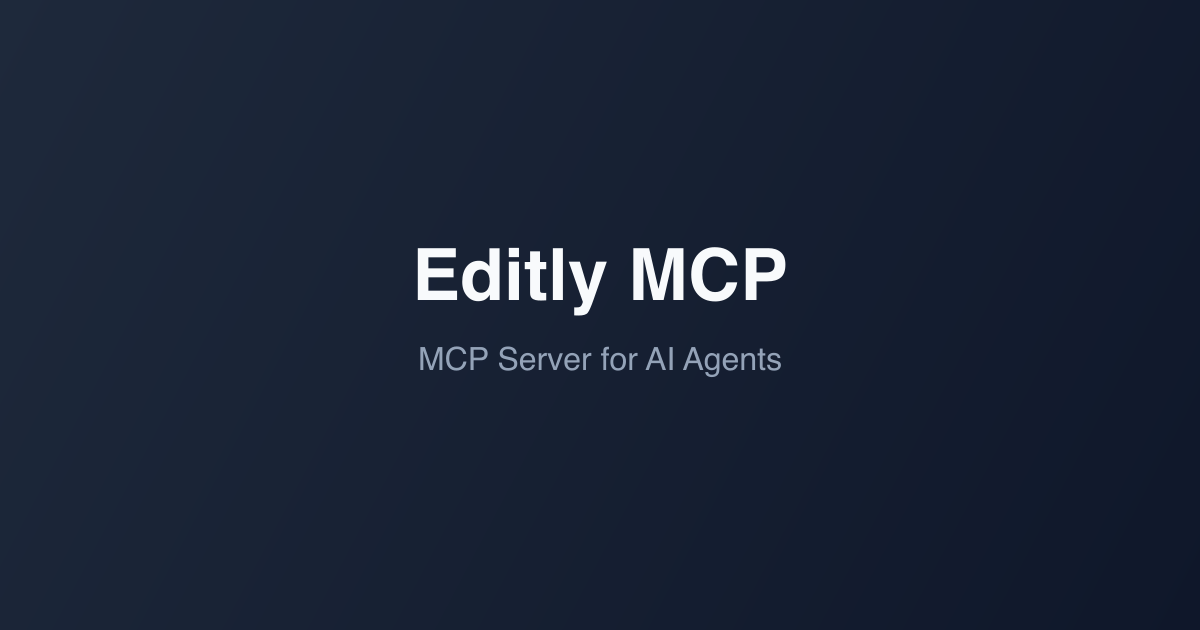Editly MCP