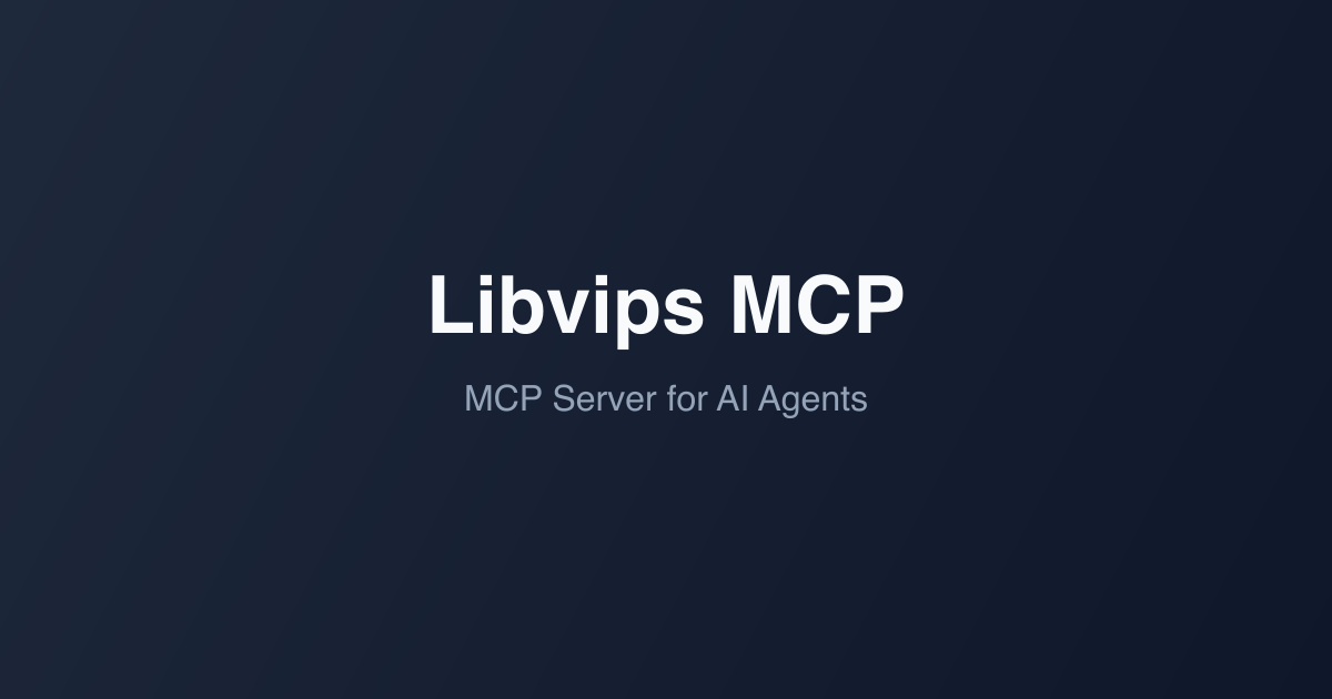Libvips MCP